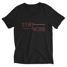 Load image into Gallery viewer, Stay Woke Angela Blk V-Neck