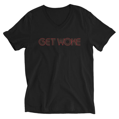 Get Woke Black V-Neck T-Shirt